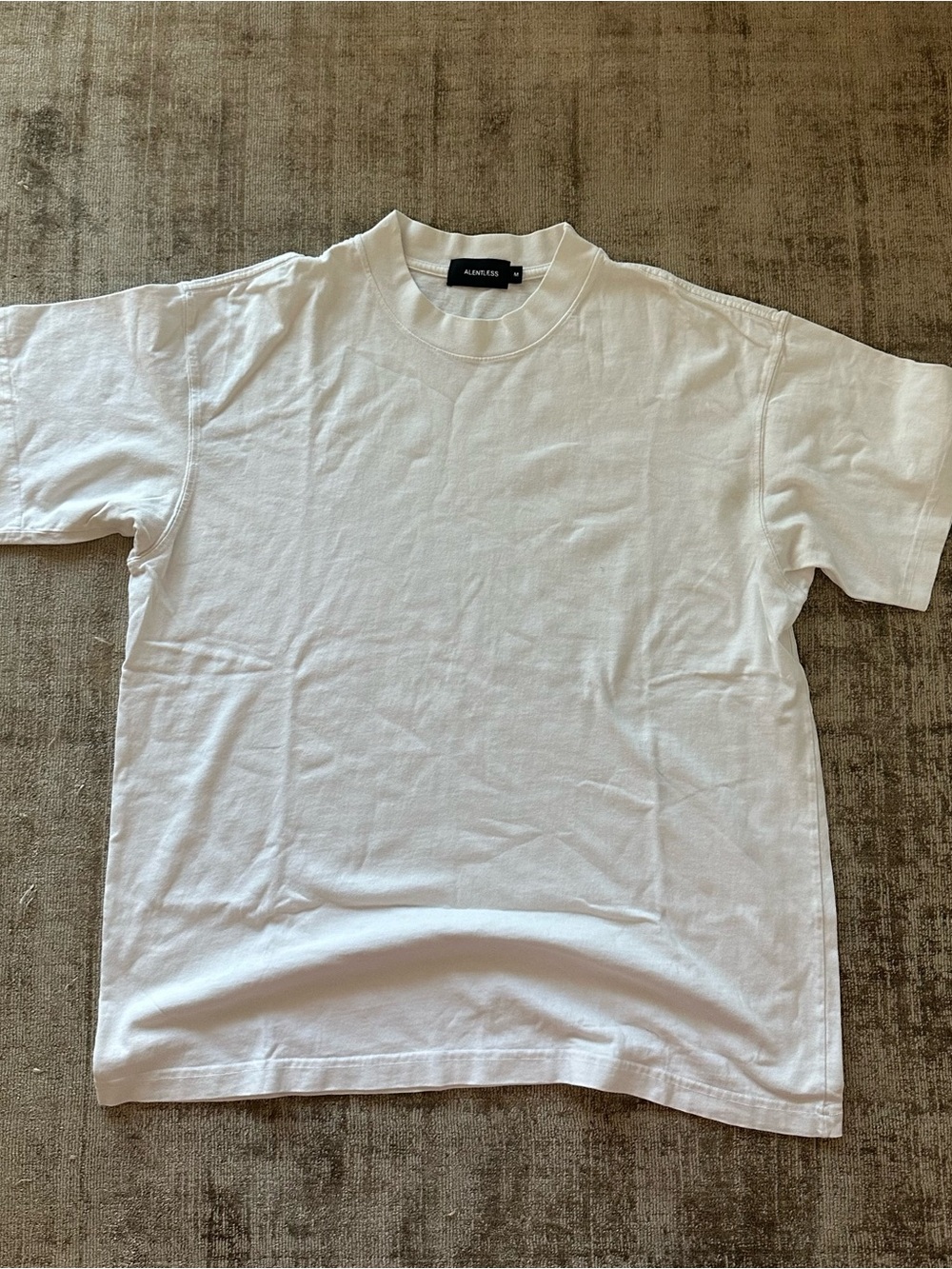 TALENTLESS White Short Sleeve Crew Neck Tee